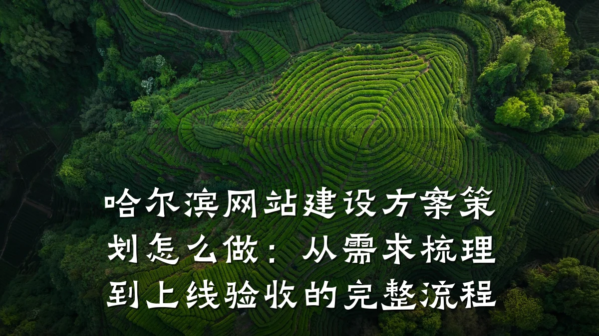 哈尔滨网站建设方案策划怎么做：从需求梳理到上线验收的完整流程