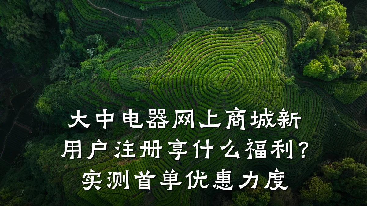 大中电器网上商城新用户注册享什么福利？实测首单优惠力度