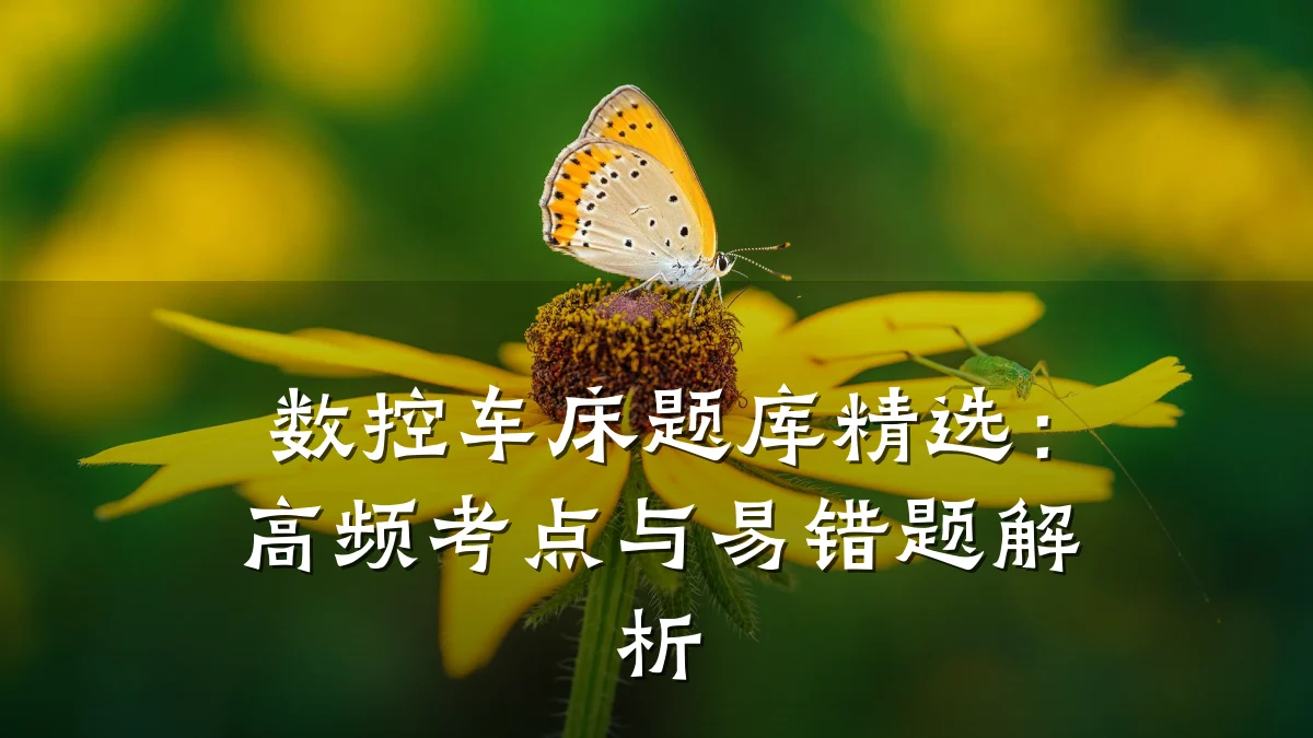 数控车床题库精选:高频考点与易错题解析
