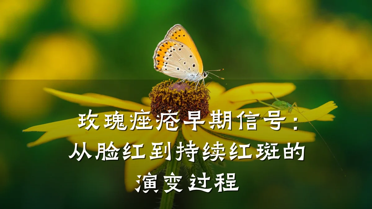 玫瑰痤疮早期信号:从脸红到持续红斑的演变过程