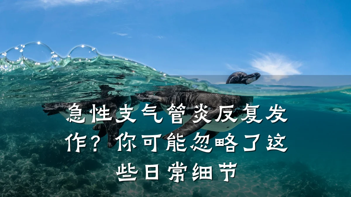 急性支气管炎反复发作？你可能忽略了这些日常细节