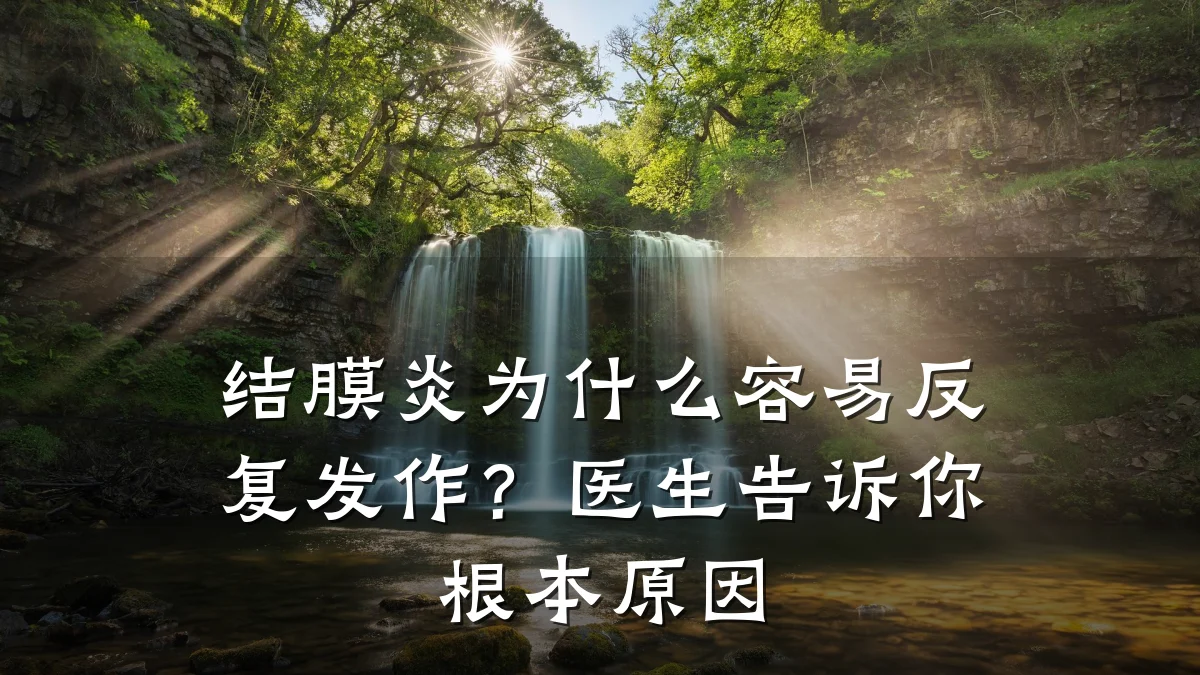 结膜炎为什么容易反复发作？医生告诉你根本原因
