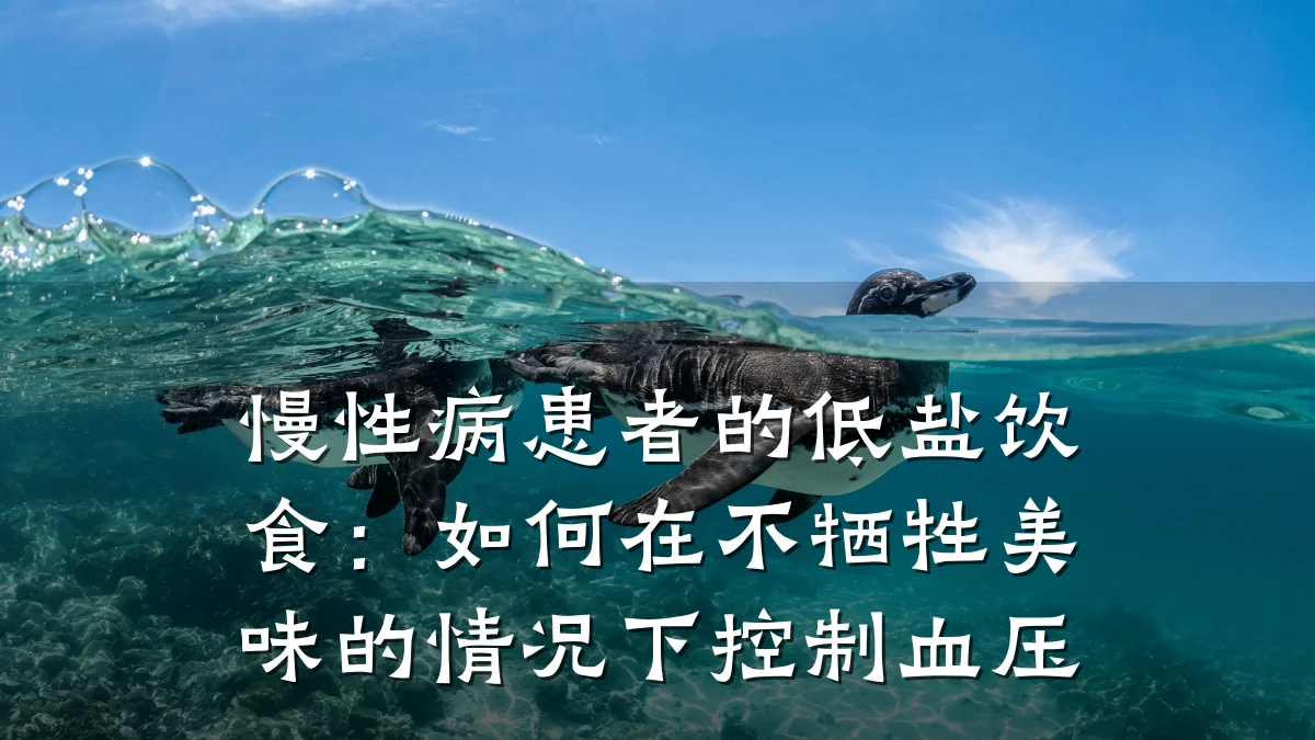 慢性病患者的低盐饮食:如何在不牺牲美味的情况下控制血压