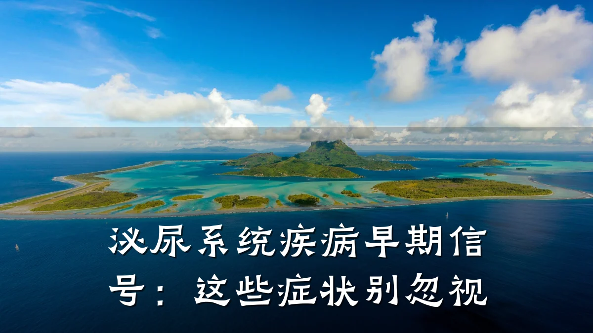 泌尿系统疾病早期信号：这些症状别忽视
