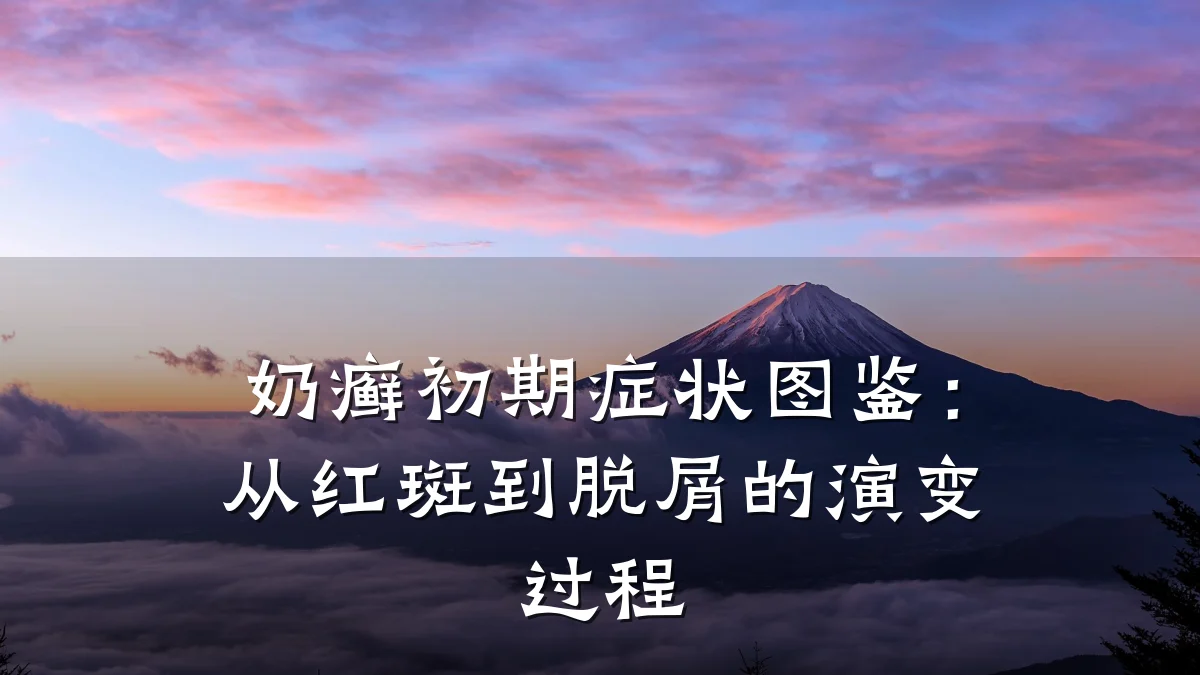 奶癣初期症状图鉴：从红斑到脱屑的演变过程