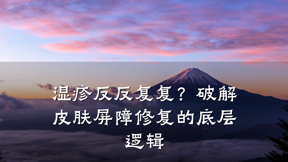 湿疹反反复复？破解皮肤屏障修复的底层逻辑
