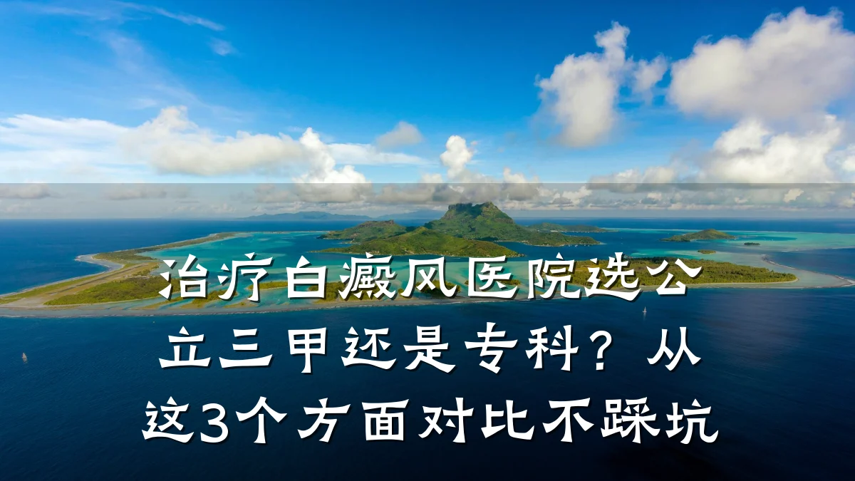 治疗白癜风医院选公立三甲还是专科？从这3个方面对比不踩坑