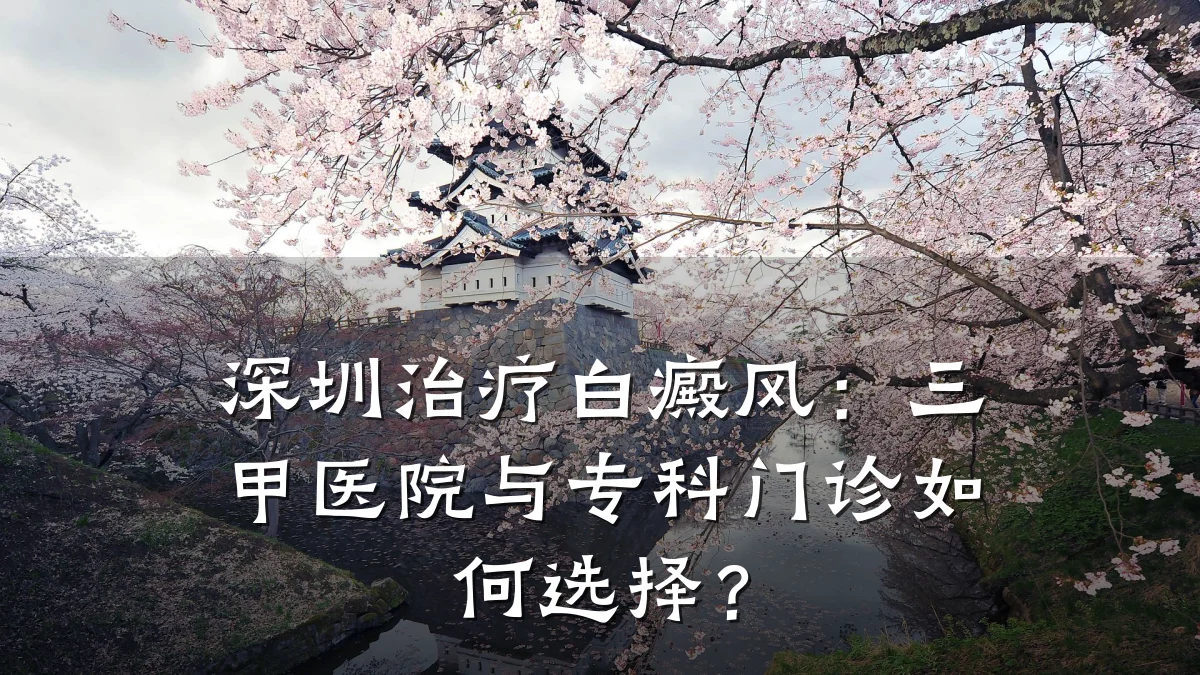 深圳治疗白癜风:三甲医院与专科门诊如何选择?
