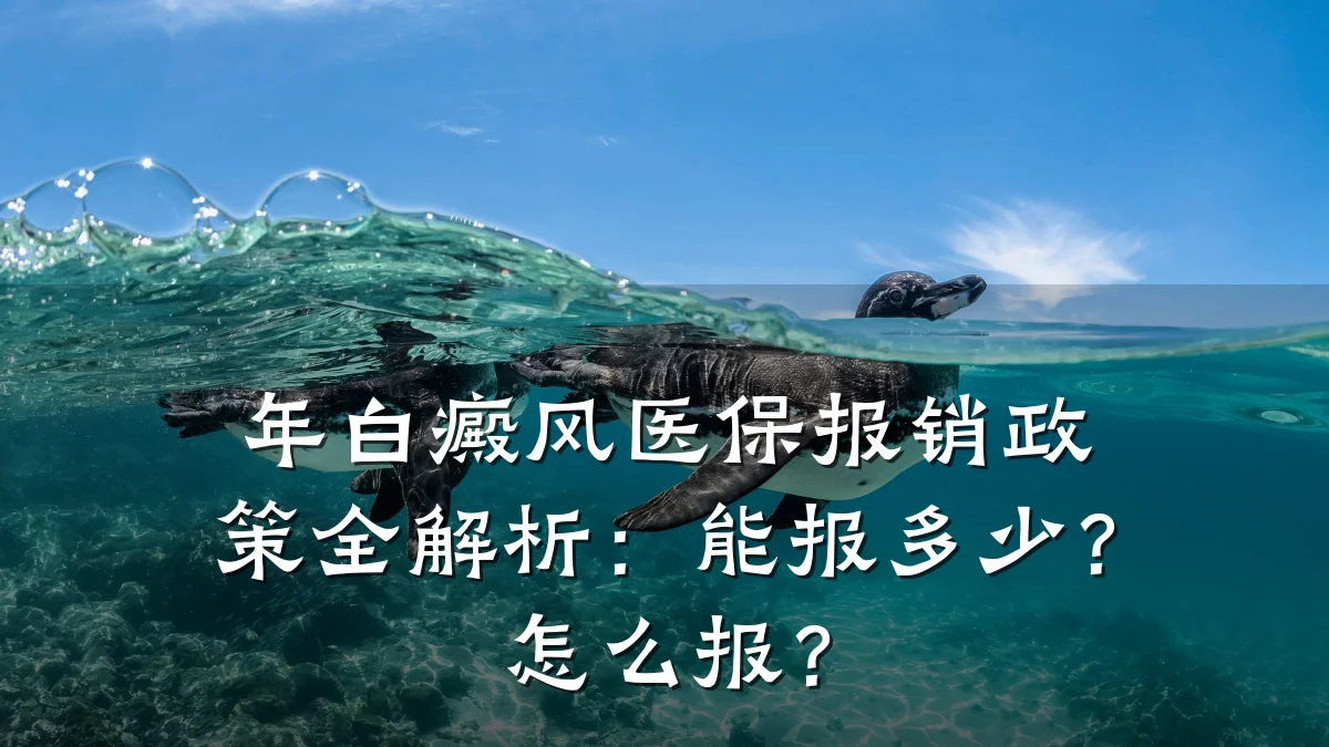 年白癜风医保报销政策全解析:能报多少?怎么报?