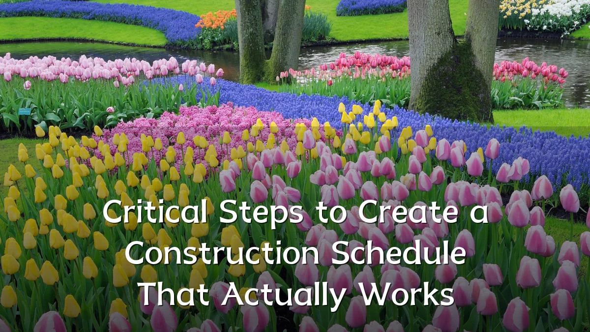 Critical Steps to Create a Construction Schedule That Actually Works