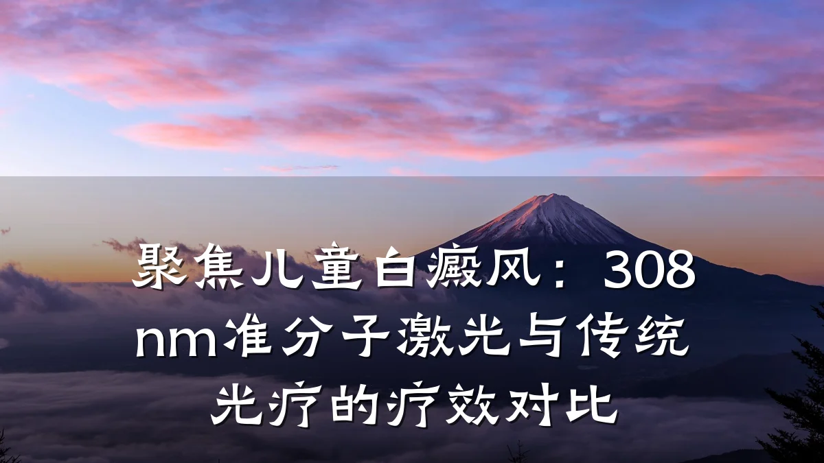 聚焦儿童白癜风：308nm准分子激光与传统光疗的疗效对比