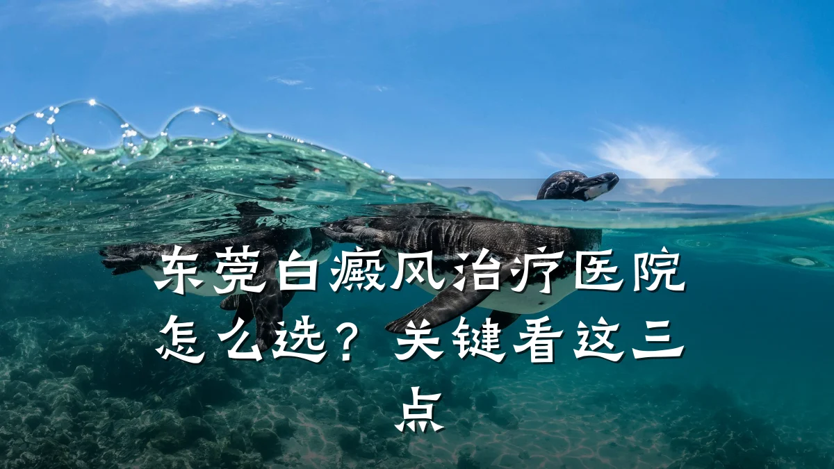 东莞白癜风治疗医院怎么选？关键看这三点
