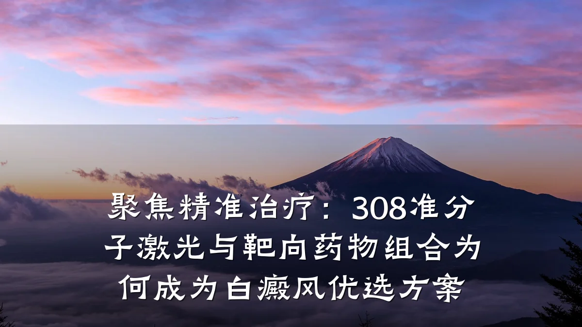 聚焦精准治疗：308准分子激光与靶向药物组合为何成为白癜风优选方案