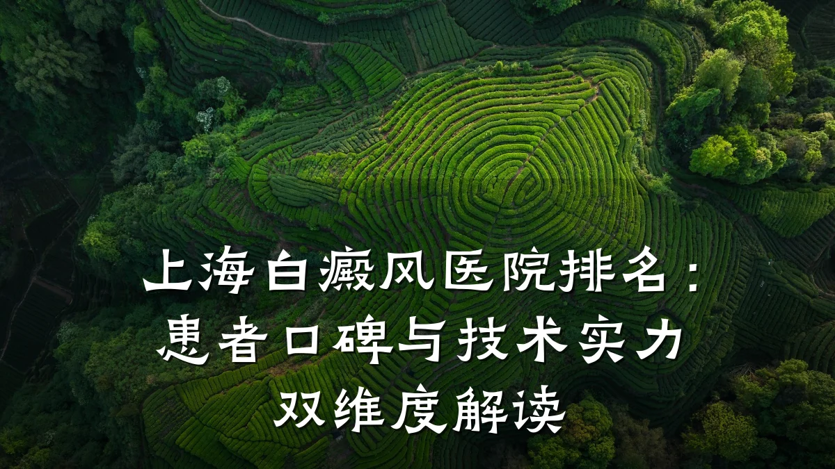上海白癜风医院排名:患者口碑与技术实力双维度解读
