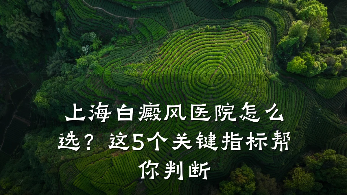 上海白癜风医院怎么选?这5个关键指标帮你判断