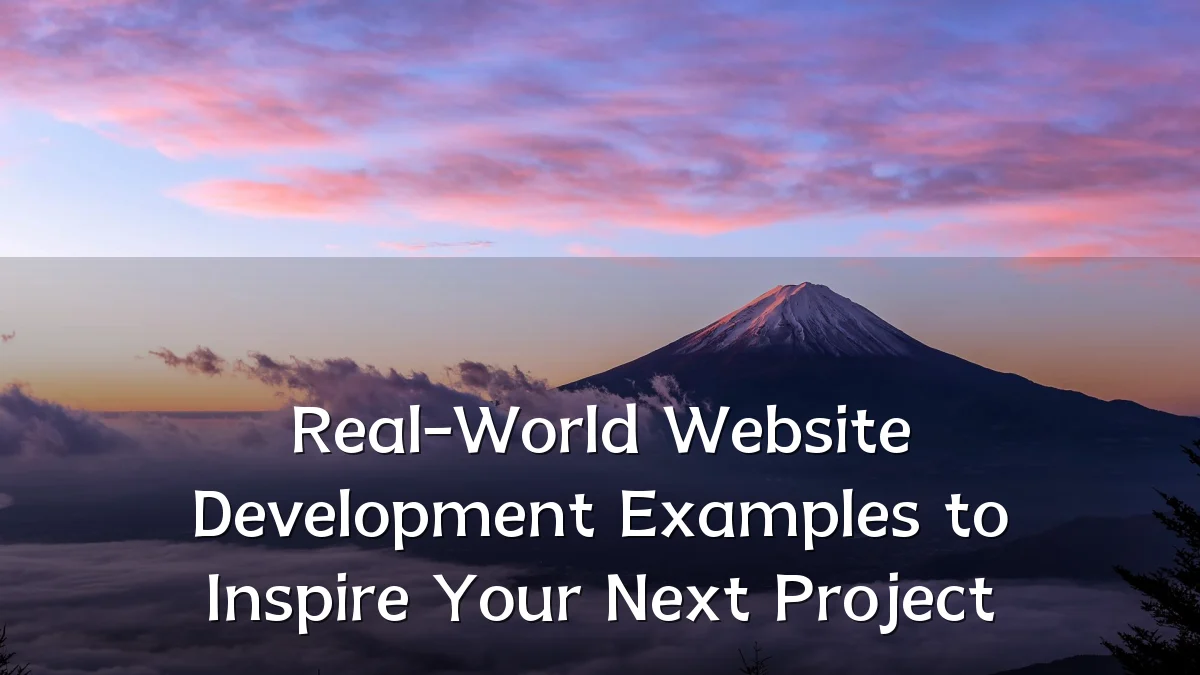 Real-World Website Development Examples to Inspire Your Next Project